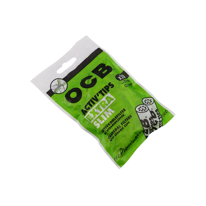 OCB FILTER - Extra Slim Aktivkohle Tips 6mm - 20x50