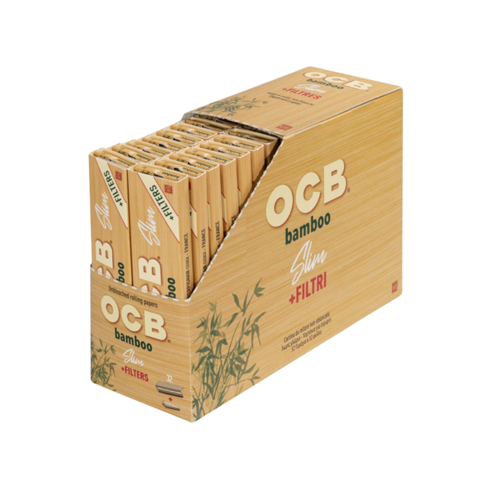 OCB BAMBOO - Slim + Tips (32 Blatt)