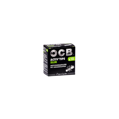 OCB FILTER - Slim Aktivkohle Tips 7mm - 20x10