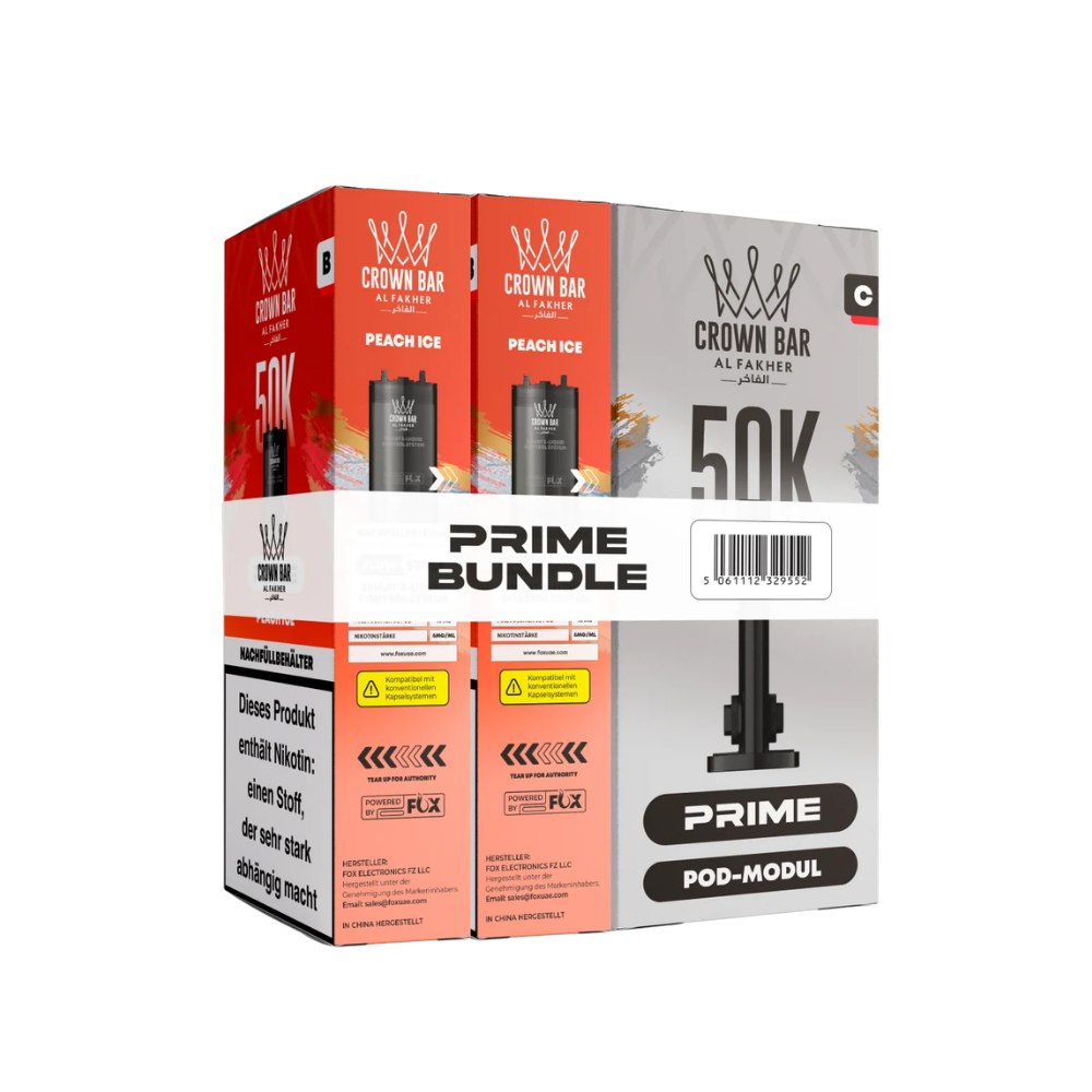 AL FAKHER - 50K Hypermax Prime Pod - Peach Ice