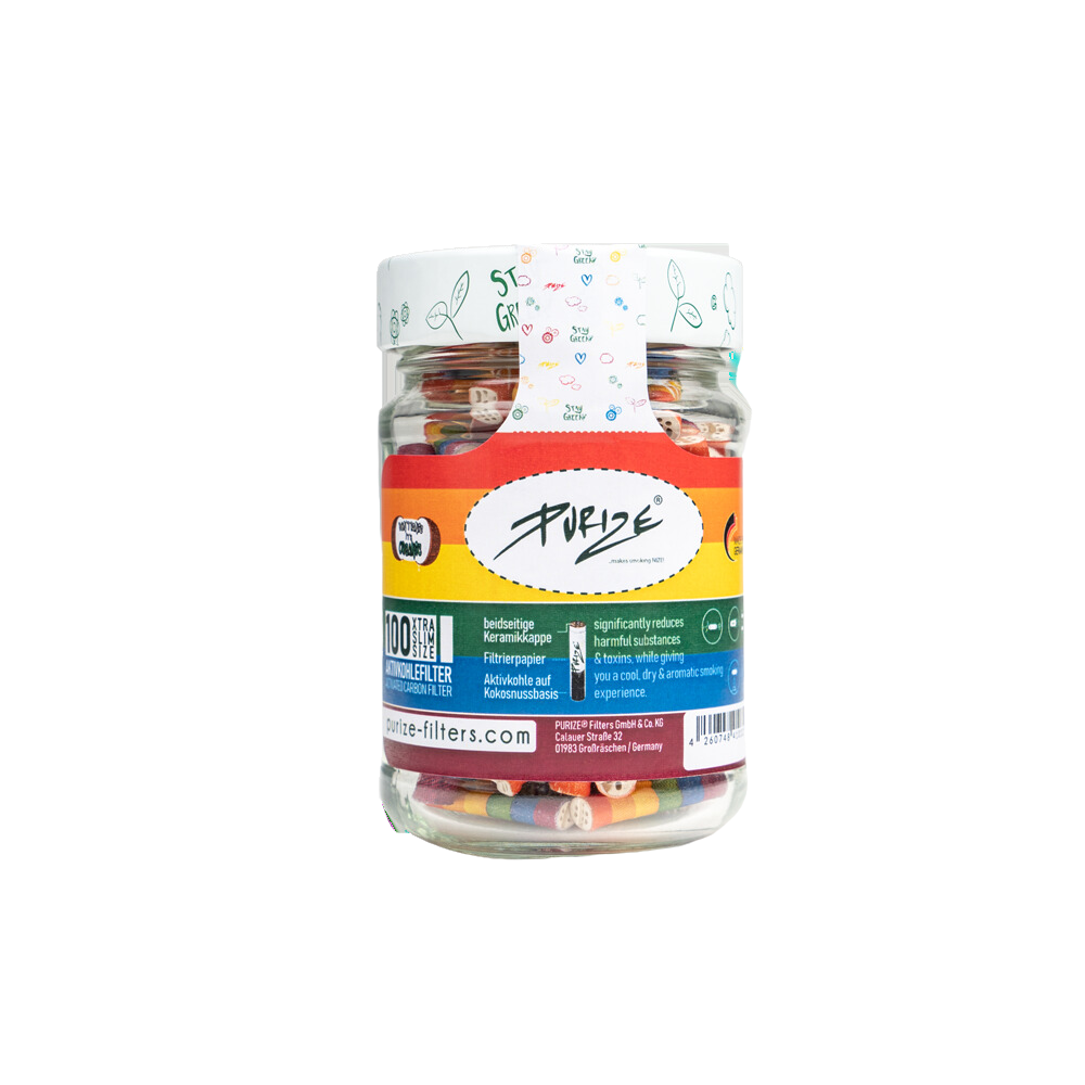 Purize Xtra Slim Filter (5,9mm) - Rainbow (100er Glas)