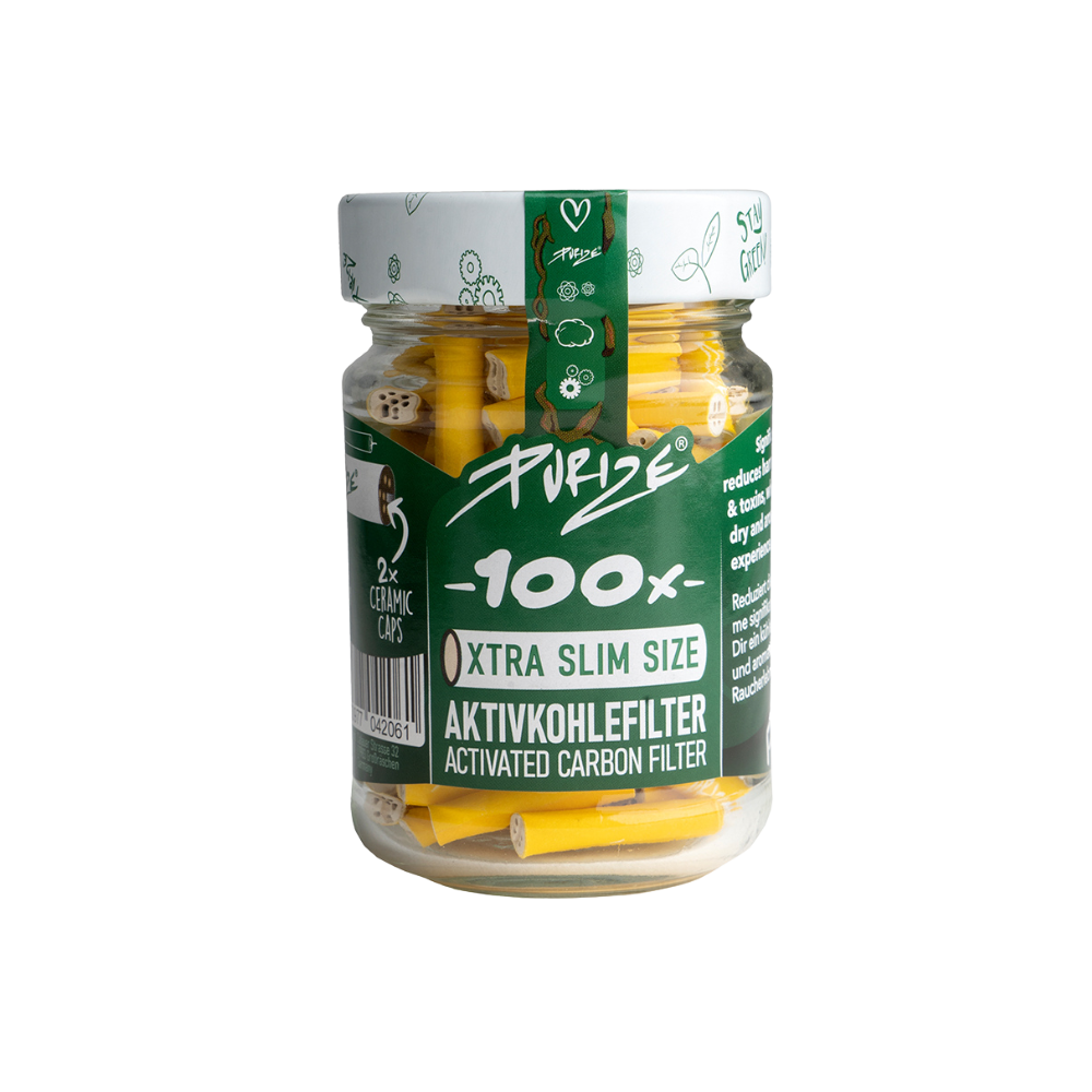 Purize Xtra Slim Filter (5,9mm) - Yellow (100er Glas)