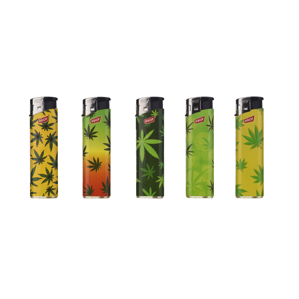 PROF - Elektrisches Feuerzeug Rasta Leaves
