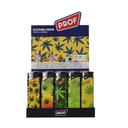 PROF - Elektrisches Feuerzeug Rasta Leaves