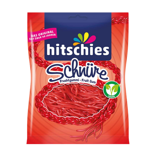 HITSCHIES - Schnüre Erdbeere 125g (5 Stk.) - MHD: 01/26