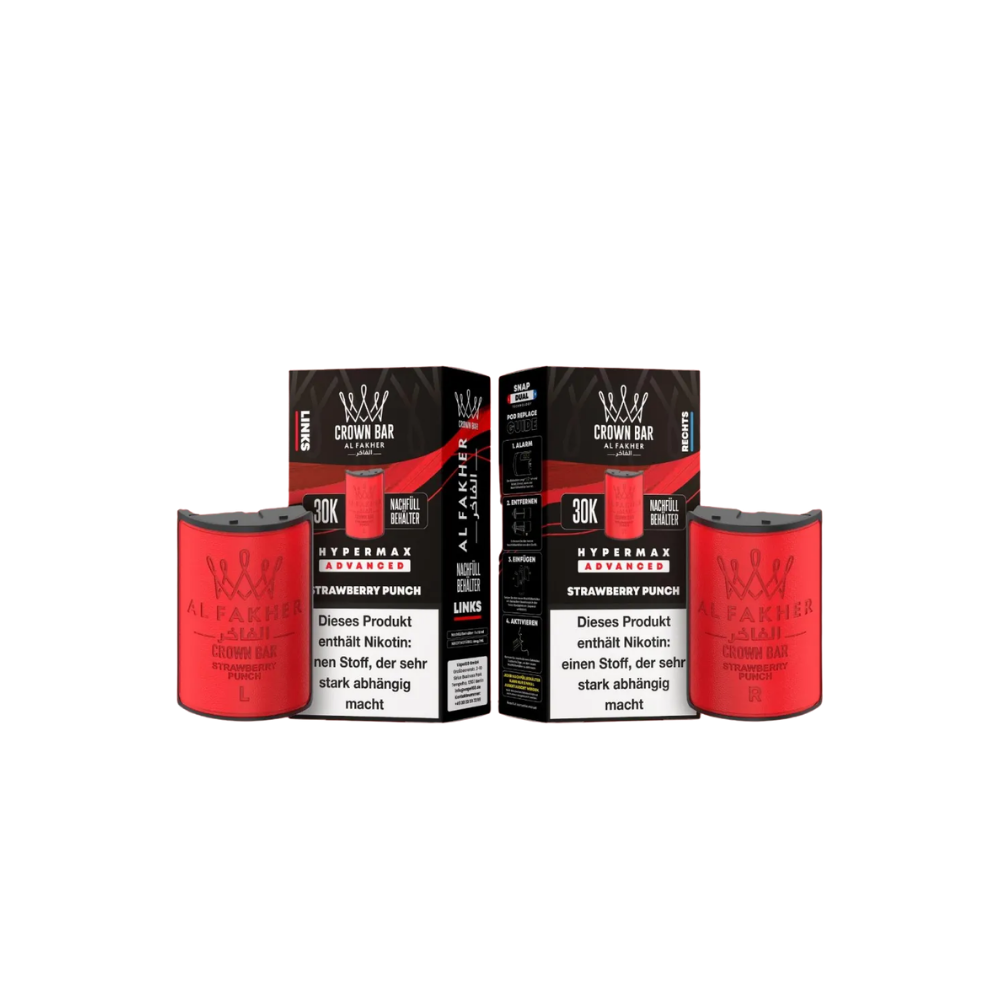 AL FAKHER - 30K Hypermax Strawberry Punch Pods