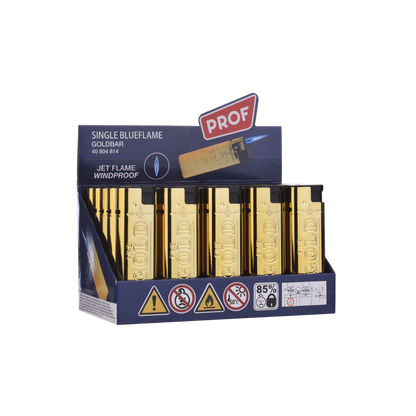 PROF FEUERZEUG - Single Blueflame Goldbar