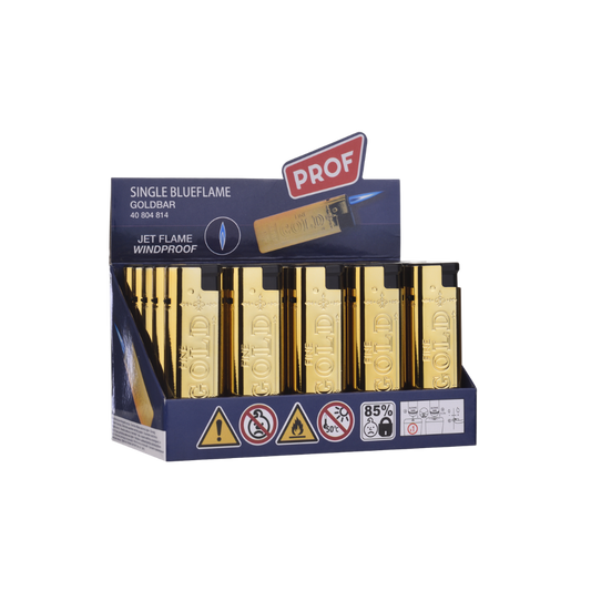 PROF FEUERZEUG - Single Blueflame Goldbar