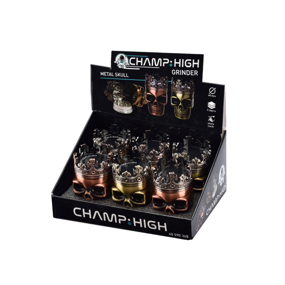 CHAMP HIGH GRINDER - Metal Skull 46mm 3-teilig