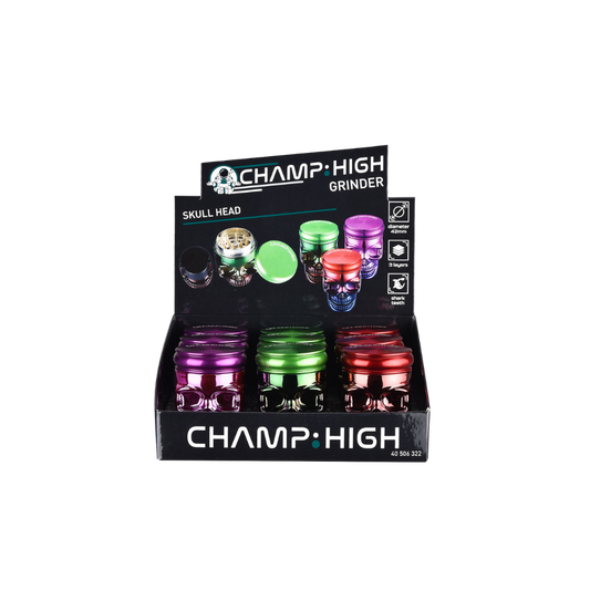 CHAMP HIGH GRINDER - Metal Skull 42mm 3-teilig