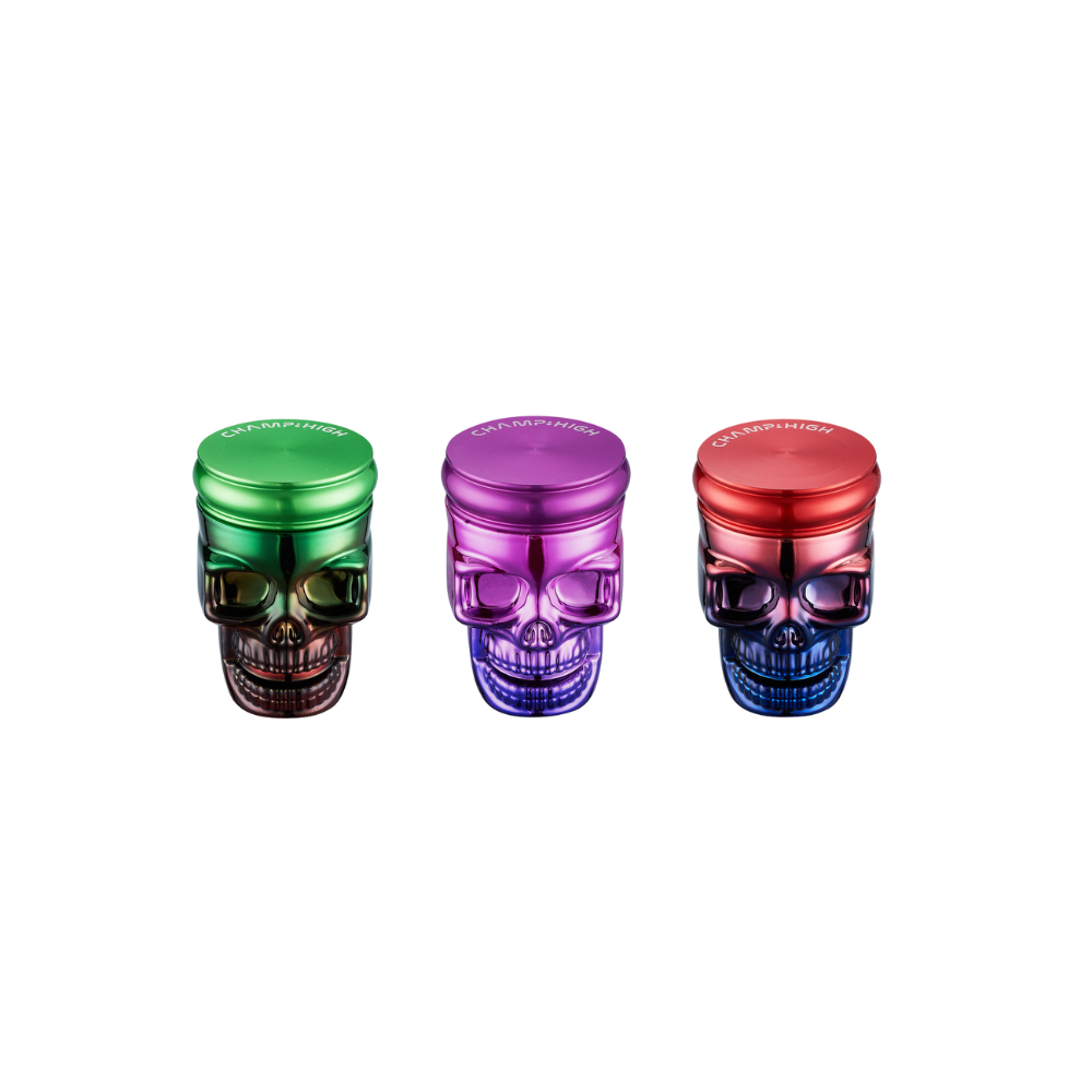 CHAMP HIGH GRINDER - Metal Skull 42mm 3-teilig