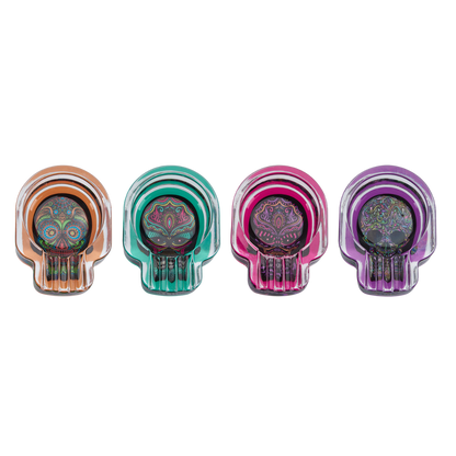CHAMP - Glasaschenbecher - Skull 4-farbig