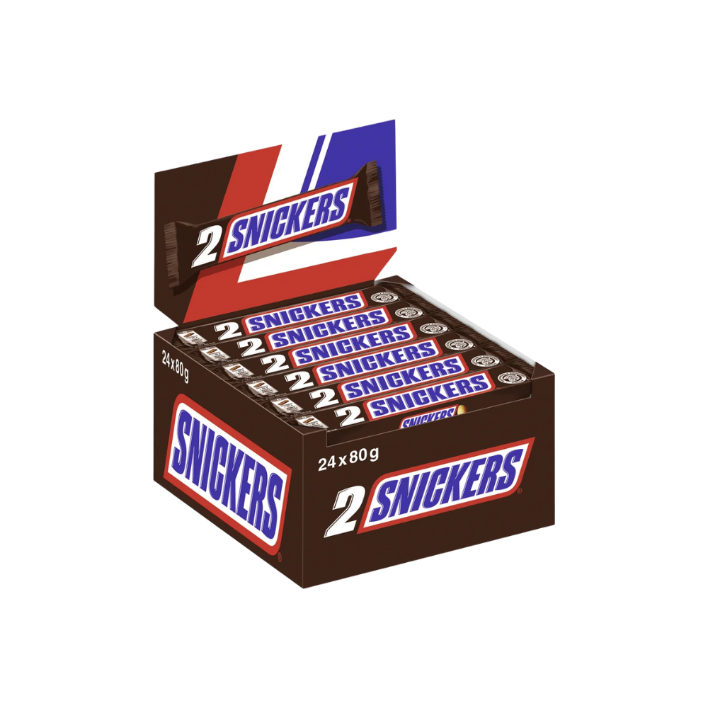 SNICKERS - Doppelriegel 24x80g - MHD: 25.10.2026