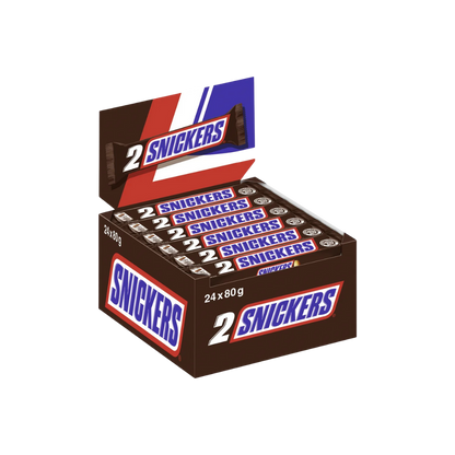 SNICKERS - Doppelriegel 24x80g - MHD: 25.10.2026