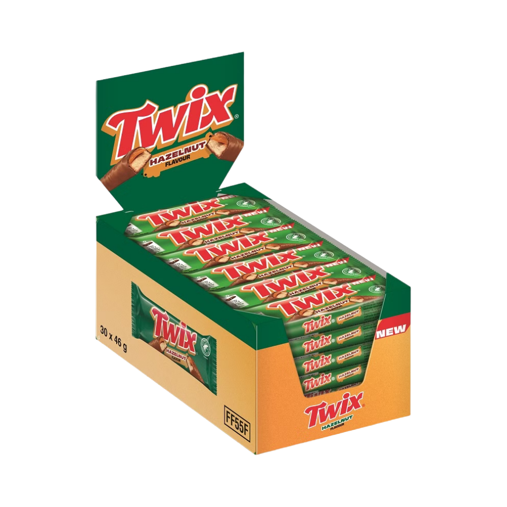 TWIX - Hazelnut Riegel 30x46g - MHD: 06.12.2026