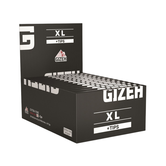 GIZEH BLACK - King Size XL + Tips