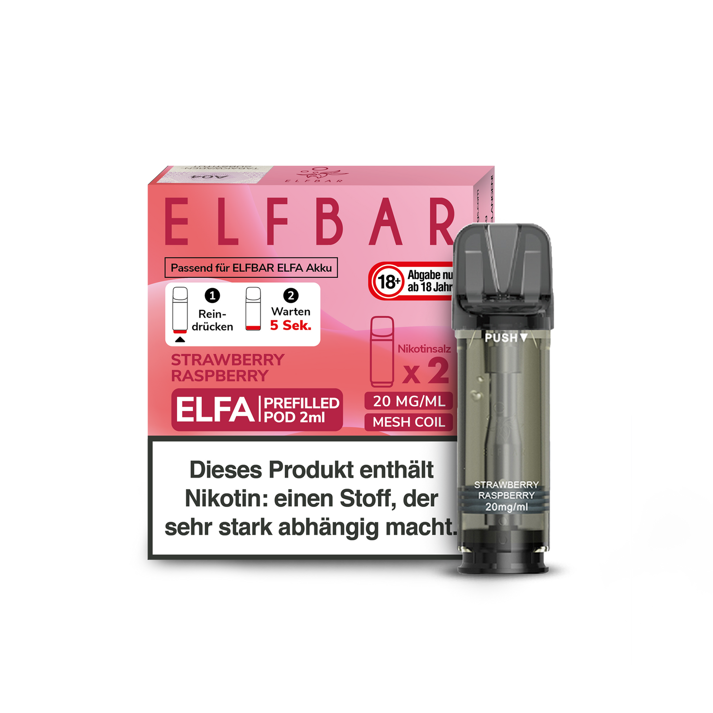 ELFA PODS Strawberry Raspberry